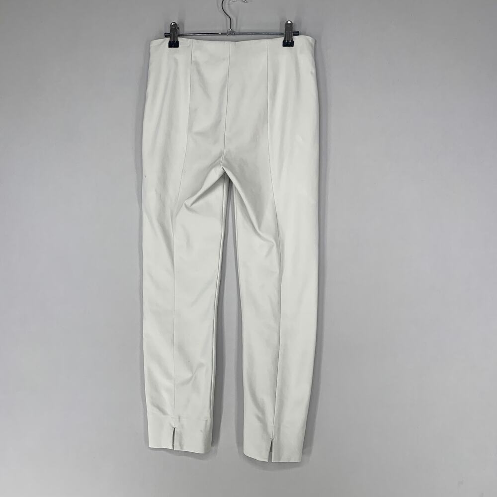 Vince Women Front Seam Ponte Leggings S Cream Gesso Crop Skinny 27* - Picture 10 of 15